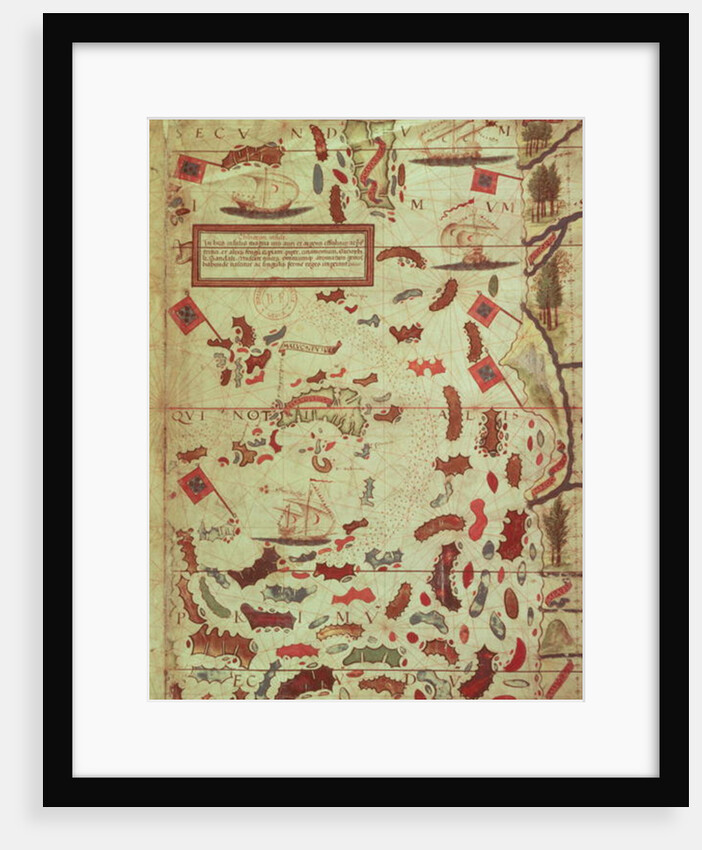 The Moluccas, page from a portolan atlas by Lopo Homem and Pedro Reinel, c.1519 by Anonymous