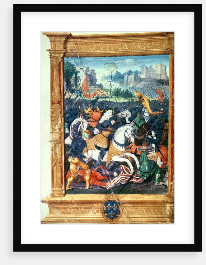 Francois I at the Battle of Marignano, 14th September 1515 by French School