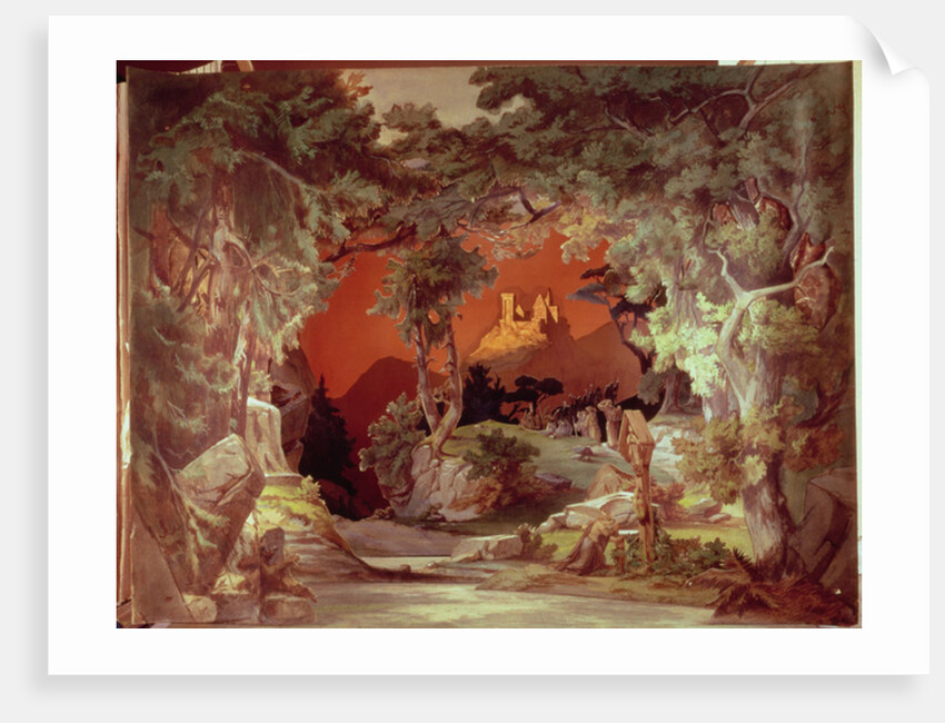Stage model for the opera 'Tannhauser' by Richard Wagner by German School