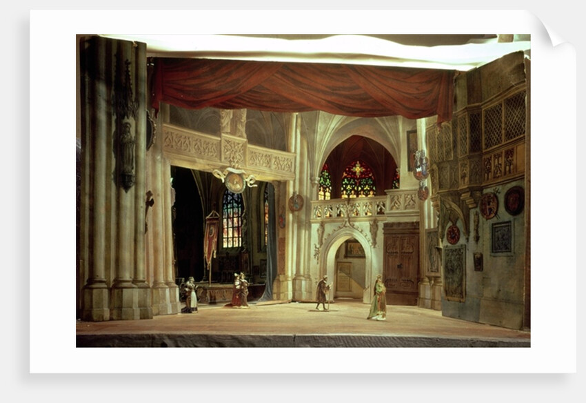 Stage model for the opera 'Der Meistersinger von Nurnberg' by Richard Wagner by German School
