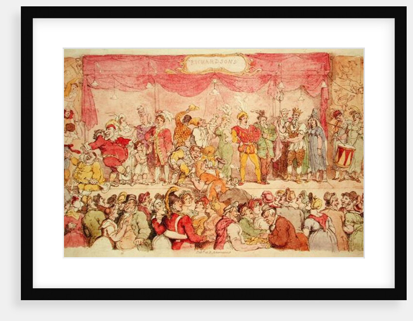 Richardson's Theatre, published by Ackermann's by Thomas Rowlandson