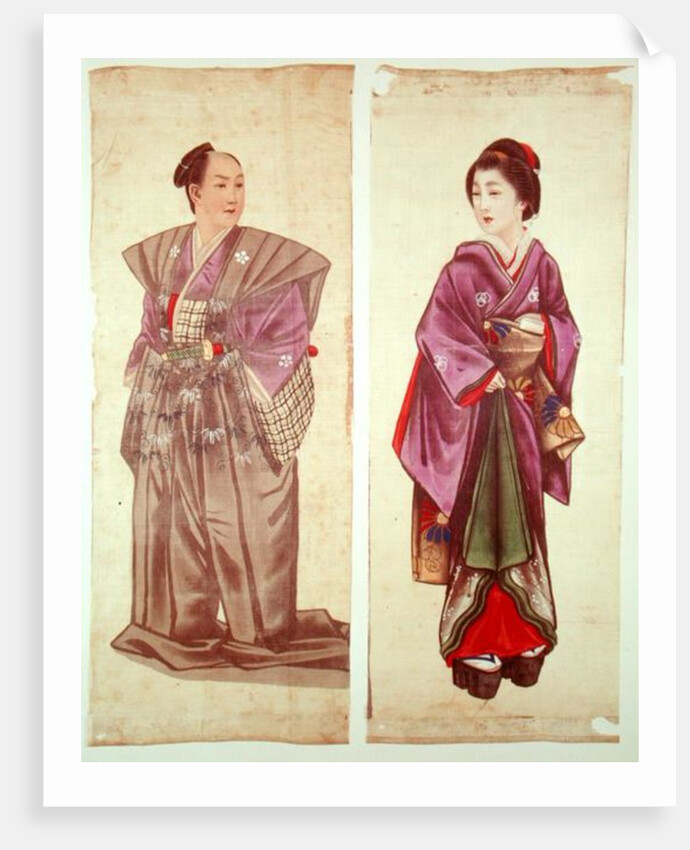 Two Japanese Figures by Japanese School