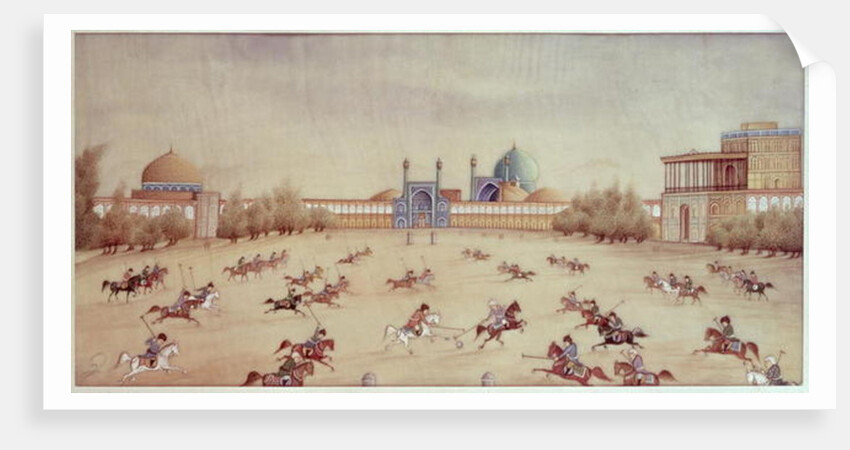 Polo at Isfahan by Persian School