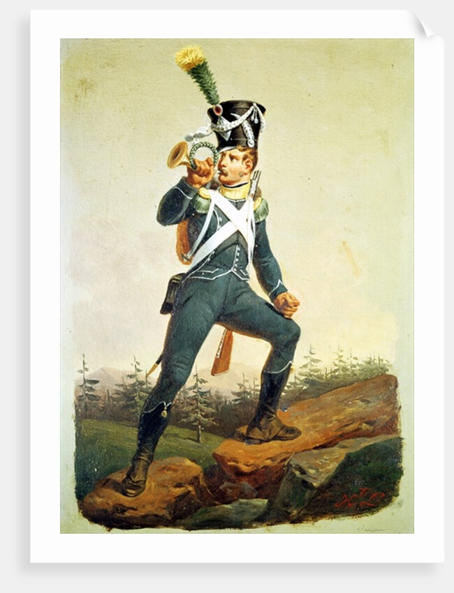 Light Infantry Ensign, 1811 by English School