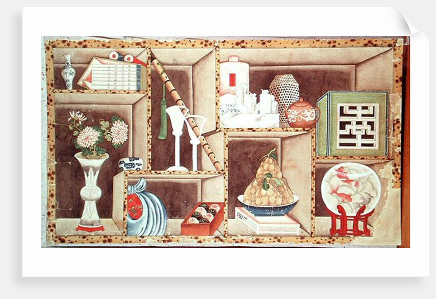 Trompe l'Oeil of Chinese Objects by School Chinese