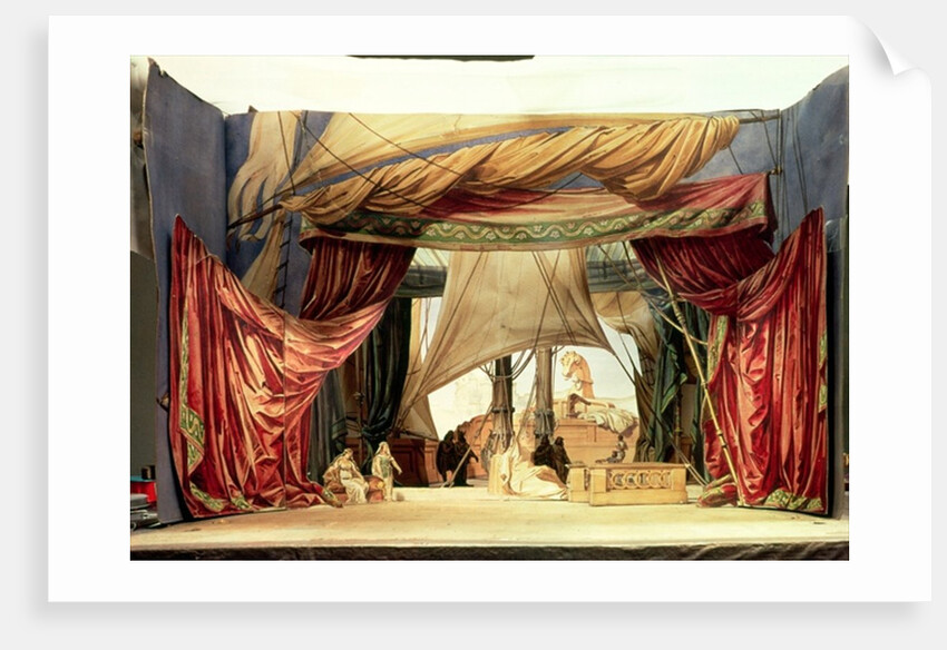 Stage model for the opera 'Tristan and Isolde' by Richard Wagner by German School