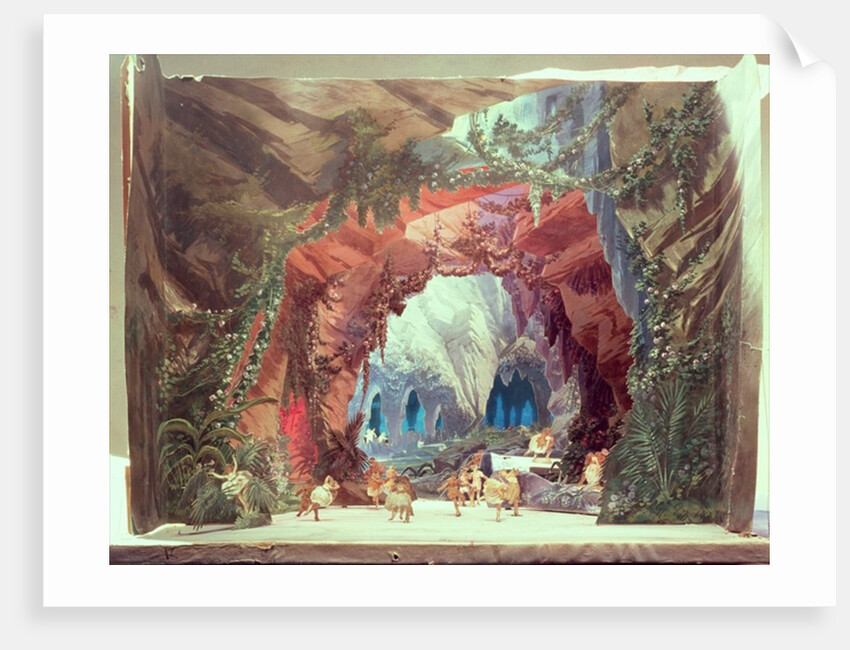 Stage model for the opera 'Tannhauser' by Richard Wagner by German School