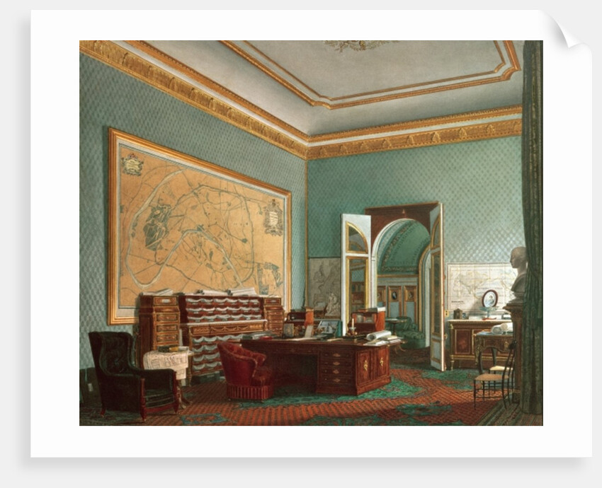Napoleon III's Study at the Tuileries, 1862 by Fortune de Fournier