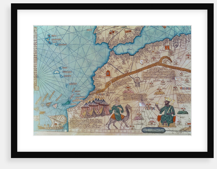 Detail of a copy of Mansa Musa by Abraham Cresques