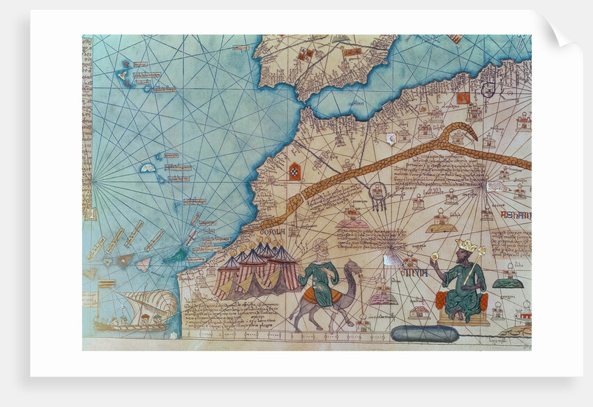 Detail of a copy of Mansa Musa by Abraham Cresques