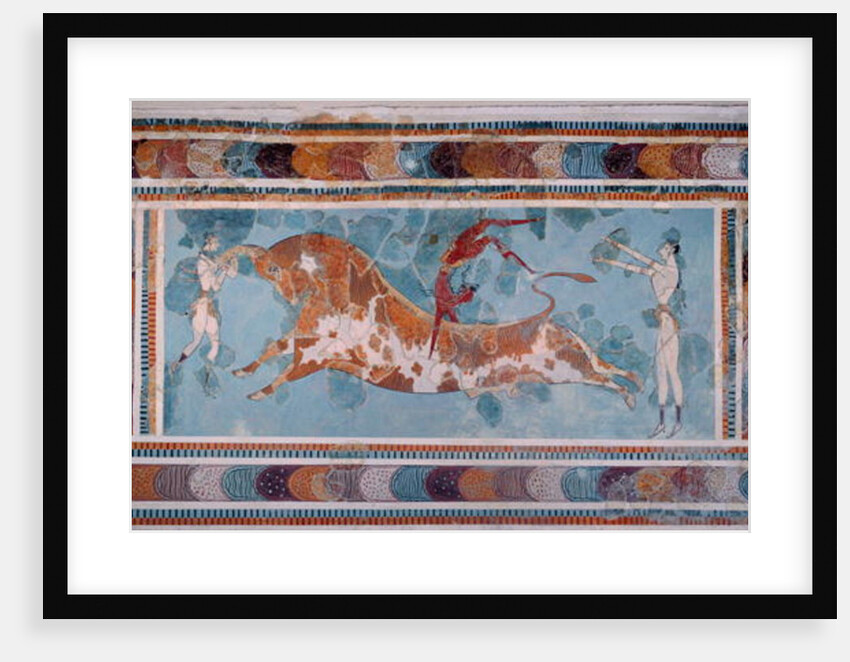 The Toreador Fresco, Knossos Palace, Crete, c.1500 BC by Anonymous