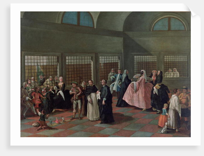 The Visiting Parlour in the Convent by Pietro Longhi