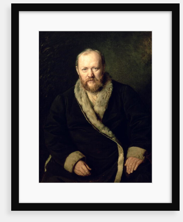 Portrait of Aleksandr Ostrovsky 1871 by Vasili Grigorevich Perov