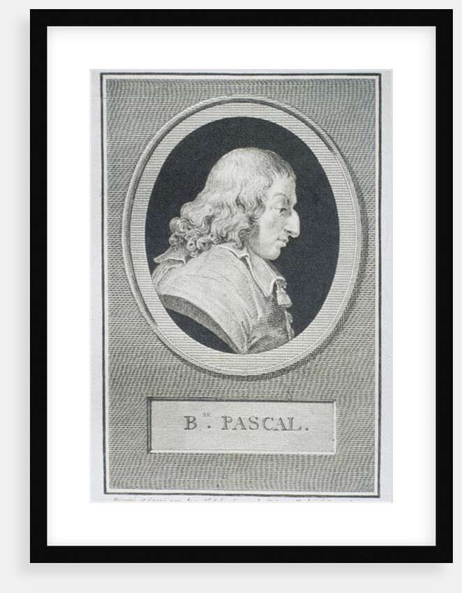 Blaise Pascal by Augustin de Saint-Aubin