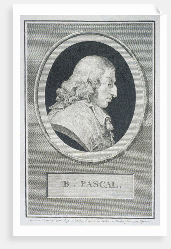 Blaise Pascal by Augustin de Saint-Aubin