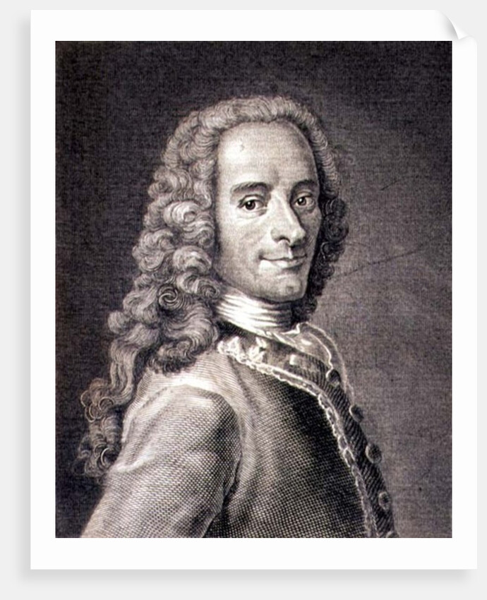Francois Marie Arouet de Voltaire by Maurice Quentin de la Tour