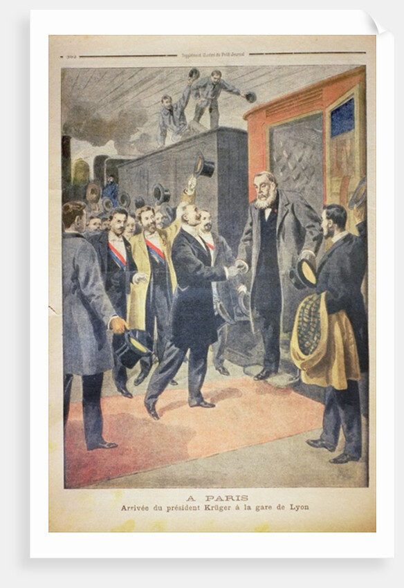 At Paris: the Arrival of President Kruger at the Gare de Lyon by French School