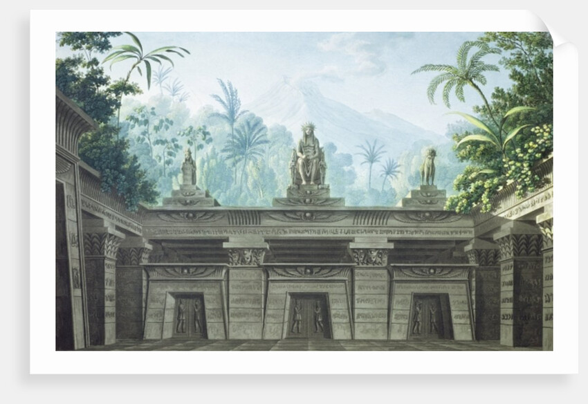 Set design for Act I Scene xv of 'The Magic Flute' by Wolfgang Amadeus Mozart by Karl Friedrich Schinkel