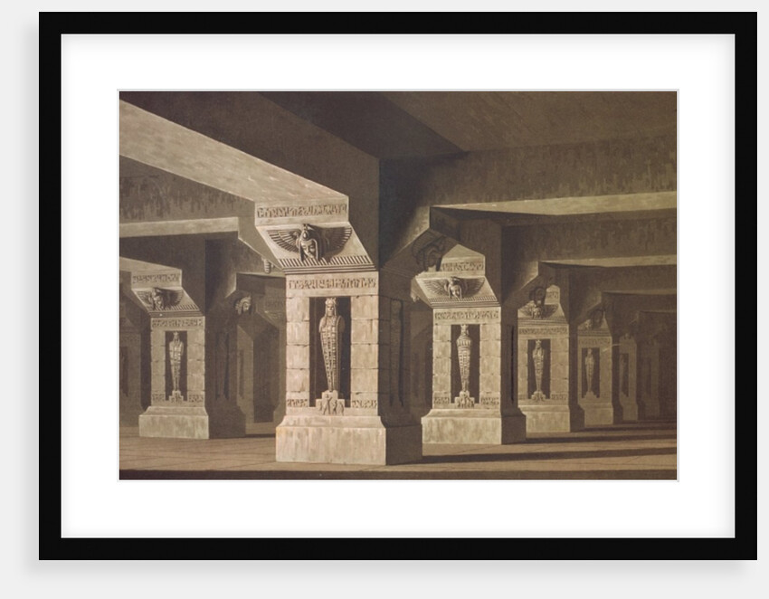 Set design for Act II Scene xx of 'The Magic Flute' by Wolfgang Amadeus Mozart by Karl Friedrich Schinkel