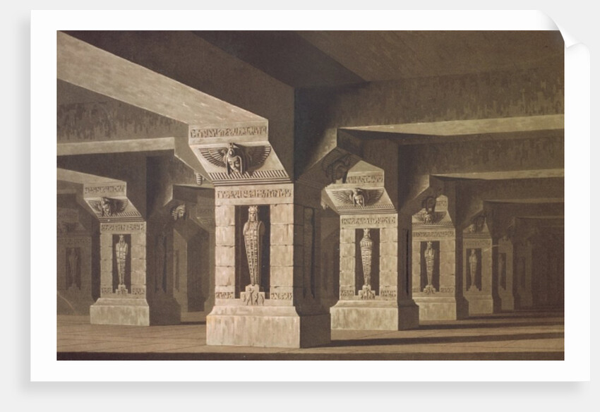 Set design for Act II Scene xx of 'The Magic Flute' by Wolfgang Amadeus Mozart by Karl Friedrich Schinkel