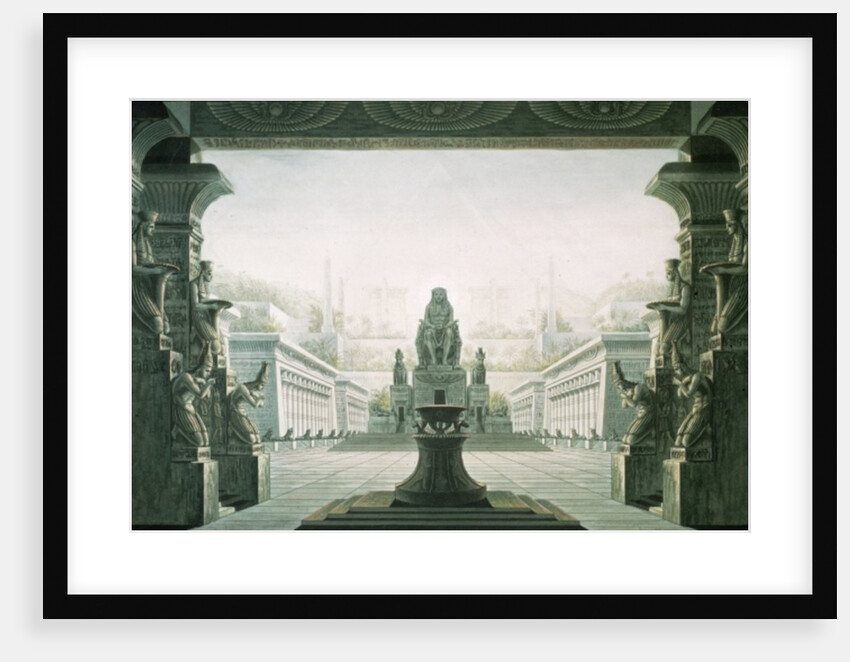 Set design for last scene of 'The Magic Flute' by Wolfgang Amadeus Mozart 1816 by Karl Friedrich Schinkel