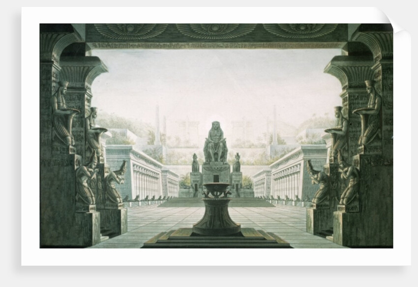 Set design for last scene of 'The Magic Flute' by Wolfgang Amadeus Mozart 1816 by Karl Friedrich Schinkel