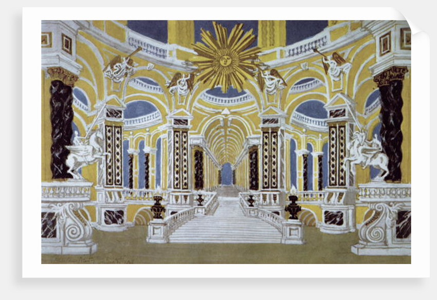 Set design for 'The Magic Flute' by Wolfgang Amadeus Mozart by School French