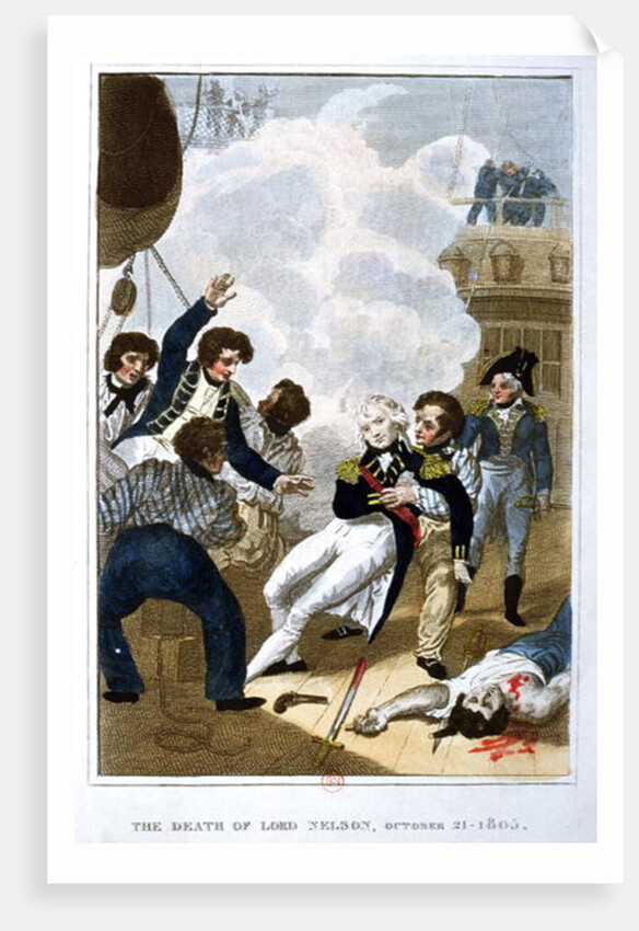 The Death of Lord Nelson on 21st October 1805 by English School