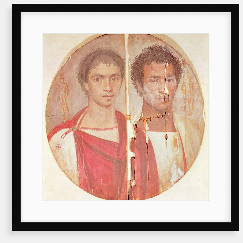 Portrait of two brothers by Roman Period Egyptian