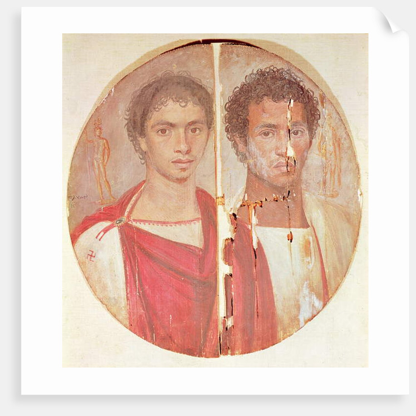 Portrait of two brothers by Roman Period Egyptian