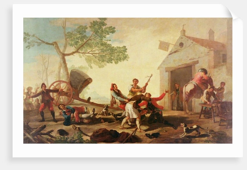 The Fight at the Venta Nueva, 1777 by Francisco Jose de Goya y Lucientes