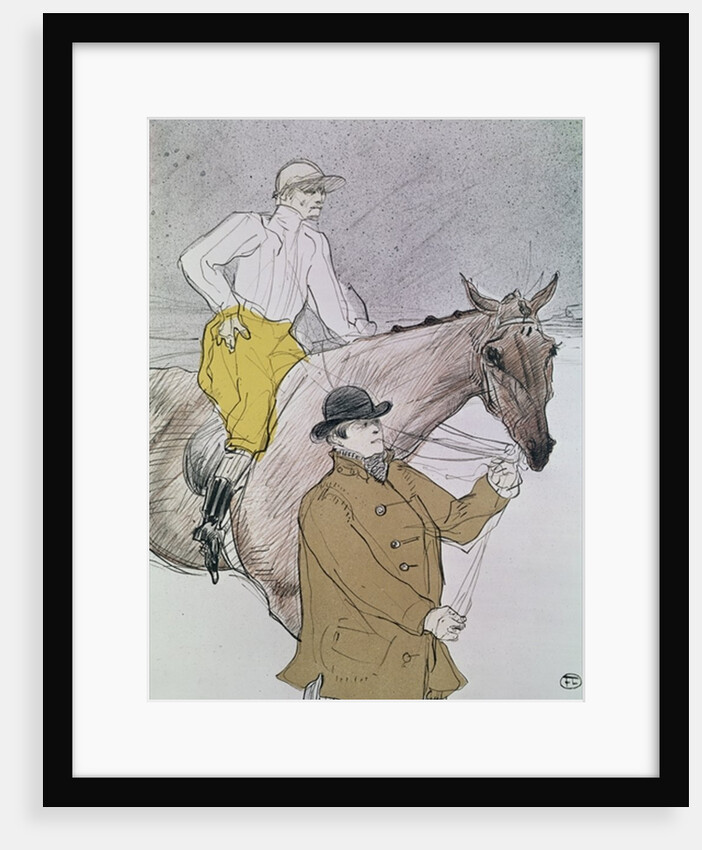 The jockey led to the start by Henri de Toulouse-Lautrec