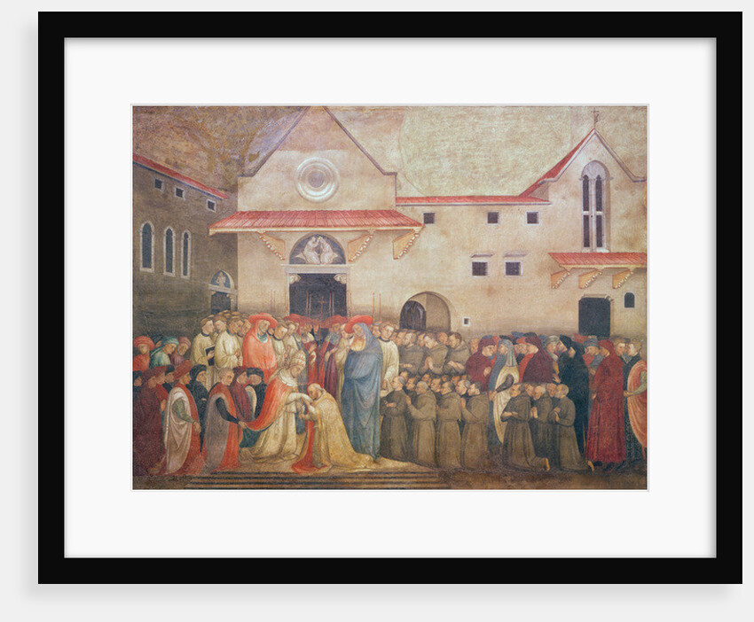 Consecration of the New Church of St. Egidio by Pope Martin V, September 1420, 1430s by Bicci di Lorenzo