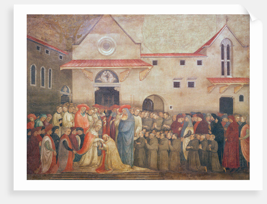Consecration of the New Church of St. Egidio by Pope Martin V, September 1420, 1430s by Bicci di Lorenzo