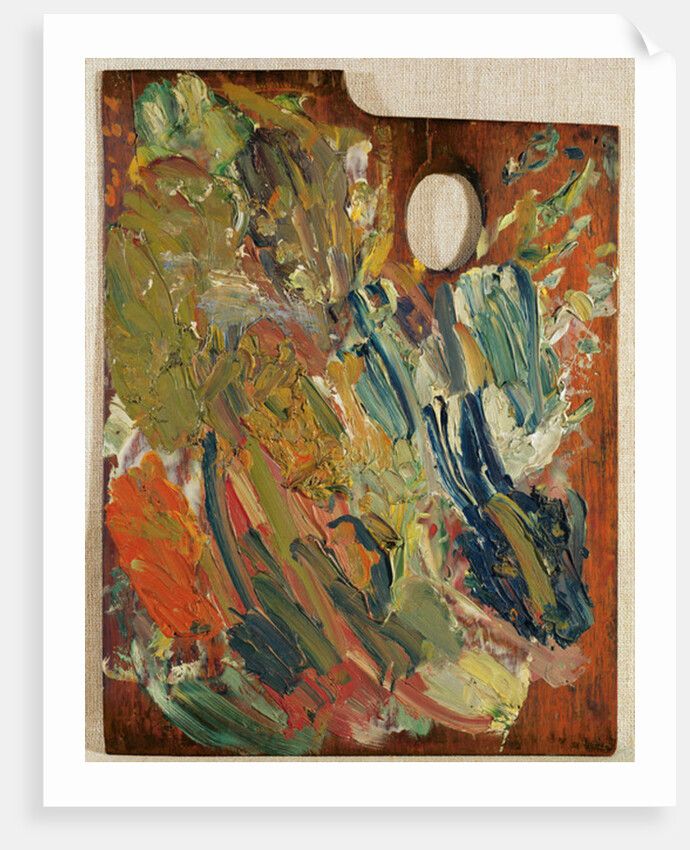 Palette with which van Gogh painted 'Marguerite Gachet at the Piano', 1890 by Anonymous