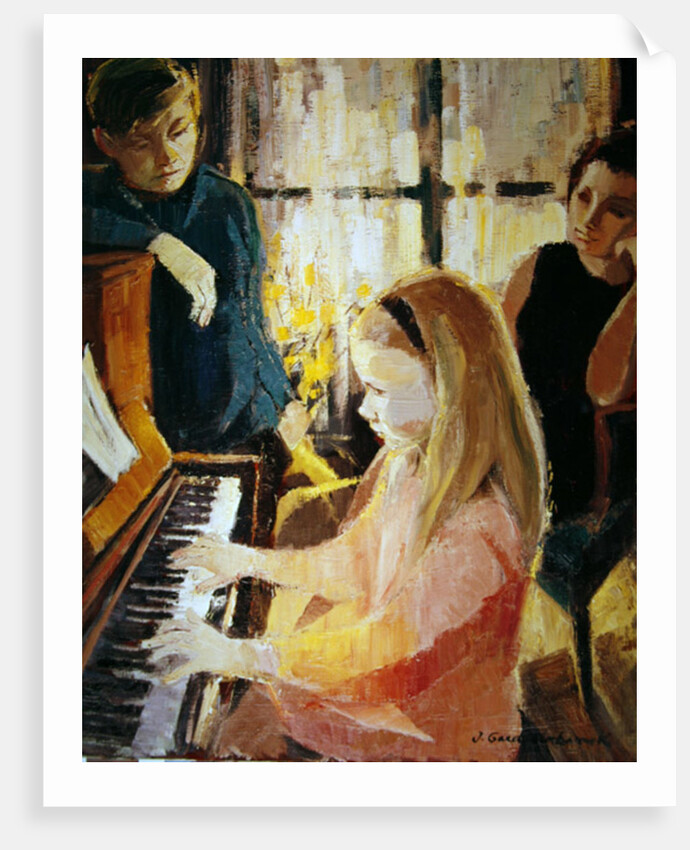 At the Piano by J. Gard-Urbanek