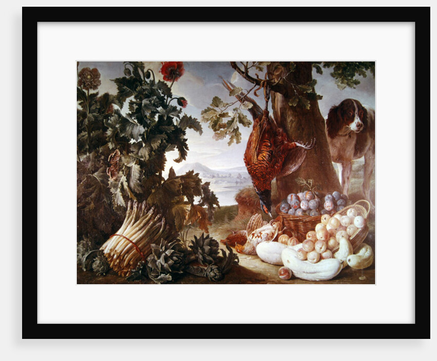 Still Life with Asparagus by Alexandre-Francois Desportes