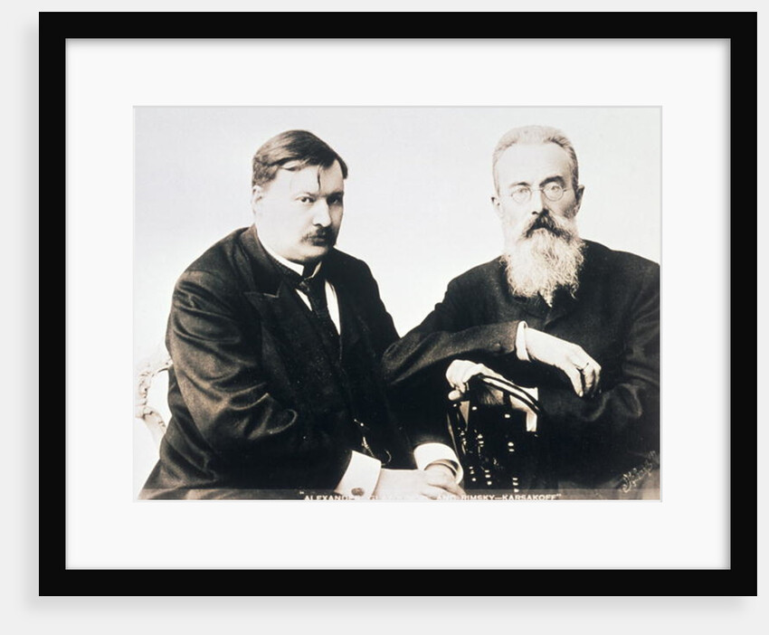 Photograph of Glazunov and Rimsky-Korsakov by Anonymous