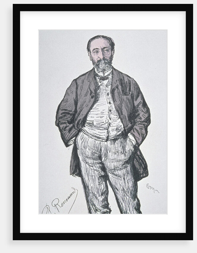 Portrait of the French composer and music critic Charles Camille Saint-Saens by Charles Paul Renouard