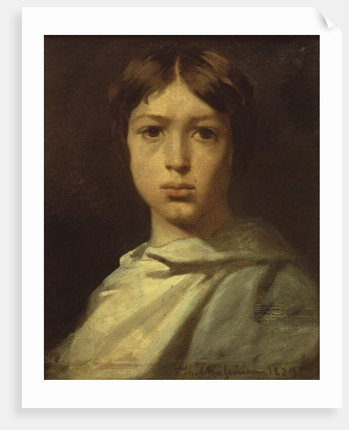 Portrait of a Young Boy, or The Artist's Colour Grinder, 1839 by Theodore Chasseriau