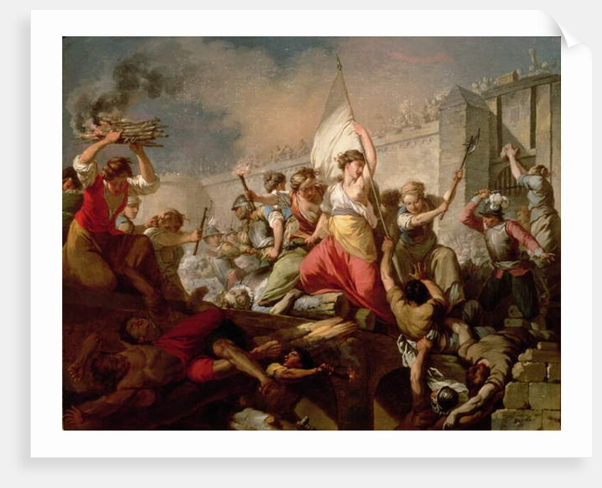 Jeanne Hachette at the Siege of Beauvais in 1472, 1778 by Jean Jacques Francois Le Barbier