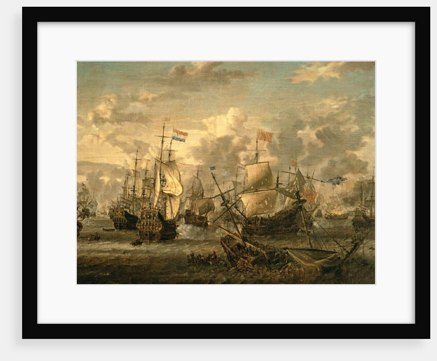 Episode of the Four Days Battle, 1st-4th June 1666 by Abraham Storck