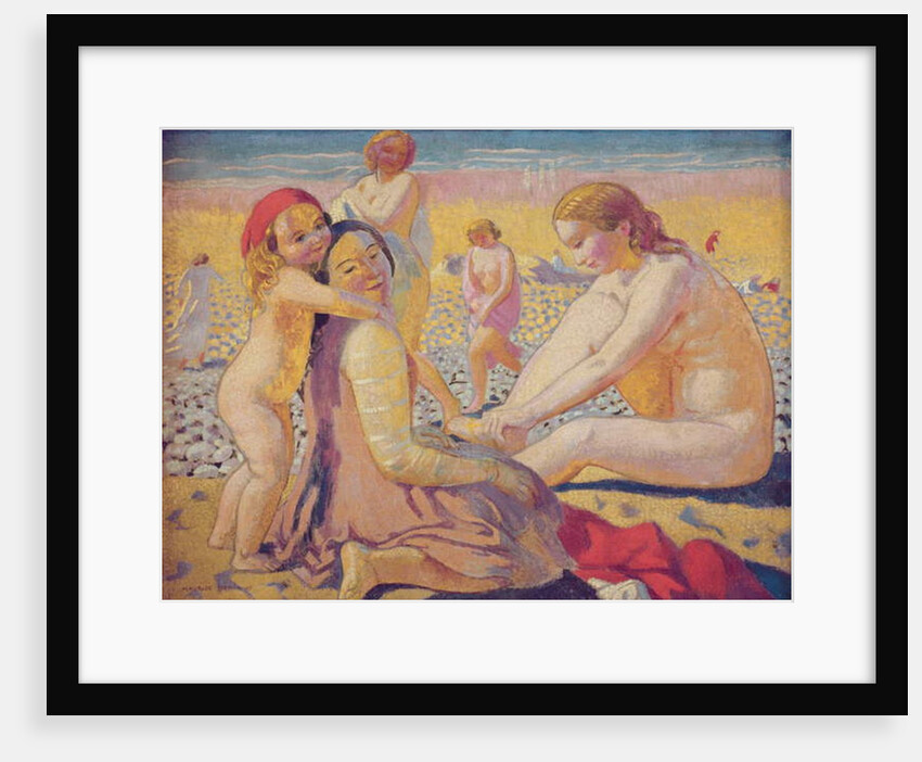 On the Beach with a Red Hat by Maurice Denis