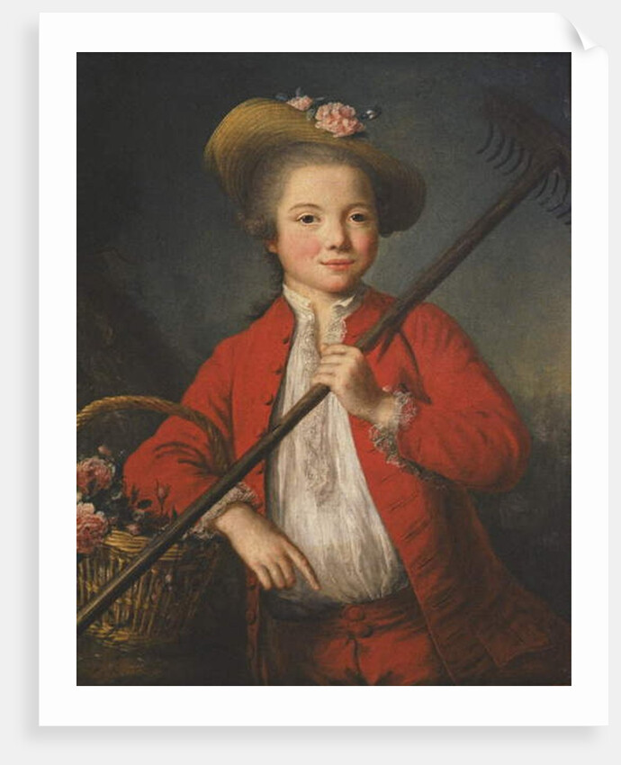 Portrait of Antoine Duplaa, aged 9 by Marianne Loir