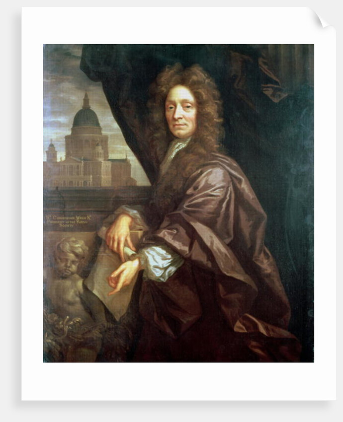 Portrait of Sir Christopher Wren by English School