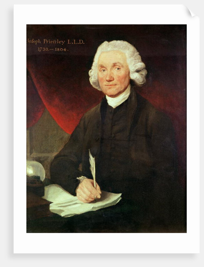 Portrait of Joseph Priestley by English School