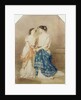 Scene from the 1848 production of 'Antigone' at the St. James Theatre with Mlle. Baptiste as Ismeme and Mme. Pechter as Antigone, 1848 by Alfred-Edward Chalon