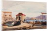 The Port at Gaeta, with additions by Princess Maria Annunziata di Borbone by Giacinto Gigante
