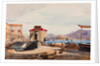 The Port at Gaeta, with additions by Princess Maria Annunziata di Borbone by Giacinto Gigante