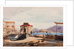 The Port at Gaeta, with additions by Princess Maria Annunziata di Borbone by Giacinto Gigante